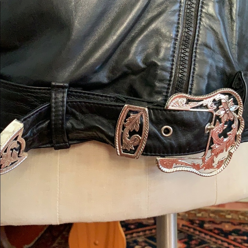 SOLD!! Vintage 80s cowgirl biker jacket - Picture 3 of 6